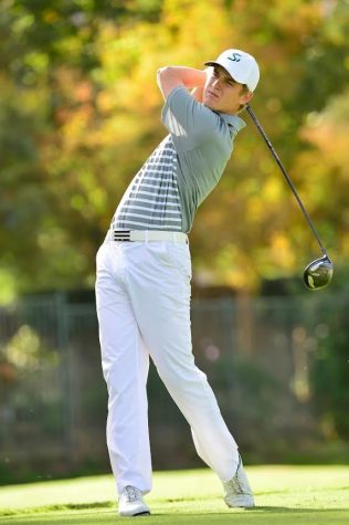 Senior Cody Bates averaged 75.78 in 18 rounds through six total tournaments in the 2015-2016 season. (Photo by Bob Solorio/Sac State Athletics)