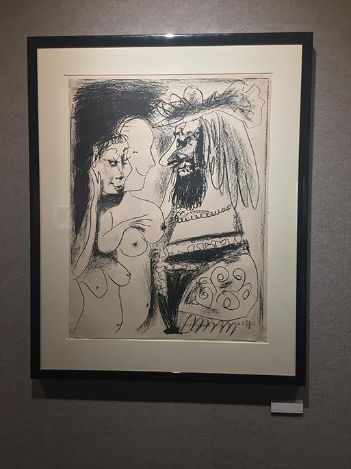 The University Union Gallery is featuring Le Vieux Roi in its current exhibit, Ink on Paper: Creating an Artistic Expression. The art piece is an original lithograph painted by the famed Spanish artist Pablo Picasso in 1959.
[Photo by Vu Chau]