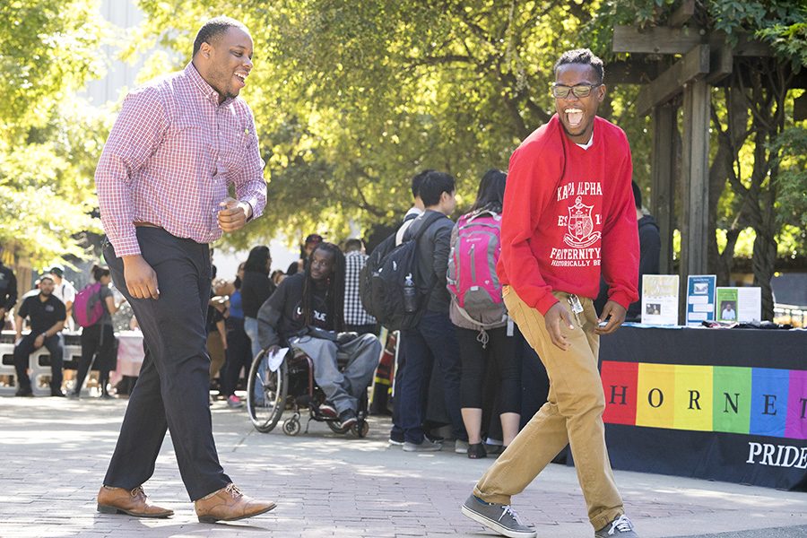 Members from various clubs and organizations on campus participated in the first-ever Cultural Clubs Fair on campus, Tuesday, Oct. 11.
(Photo by Michael Zhang)