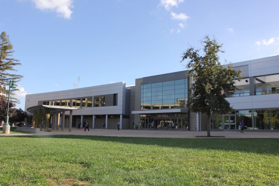 A view of outside The WELL at Sac State