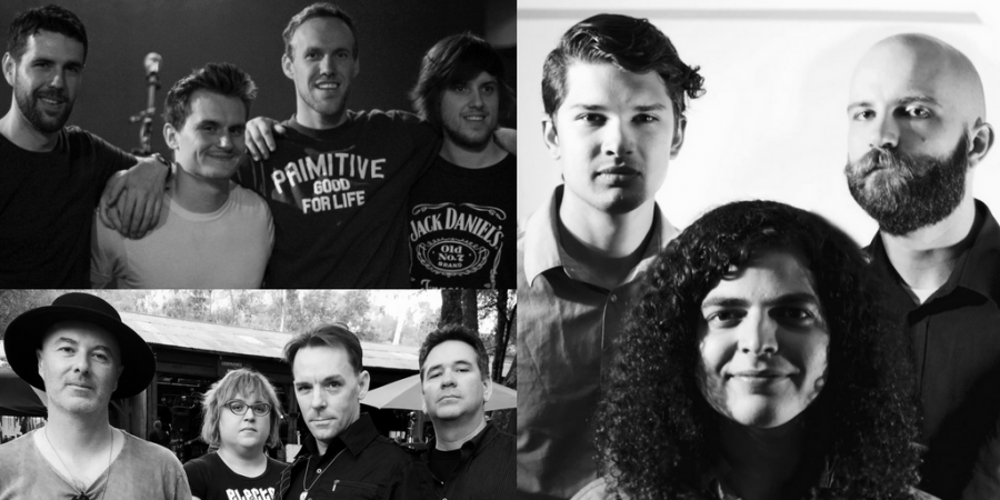 Local bands Bad Mother Nature (top left), Atlas Park (bottom left) and Plots (right) will compete against five other musical groups at Sac States third annual Battle of the Bands competition in the University Union Ballroom, Thursday. Dec. 1.
(Photos courtesy of the bands)