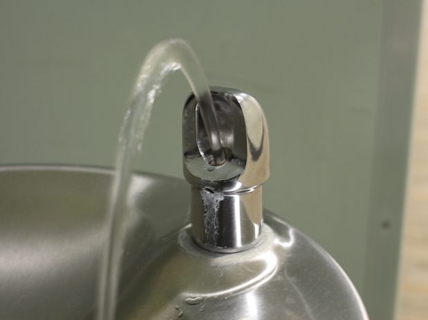 Roughly 10 percent of the school’s fountains and sinks remain untested for lead and the school has not been forthright about a timeline for doing so. (Photo by Kameron Schmid)