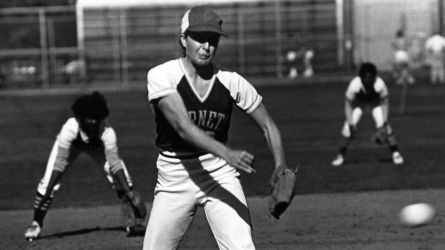 Sacramento State alumna Joanne English will have her No. 21 jersey retired Saturday at Shea Stadium. English had a 117-49 career record, earned two first-team All-American honors and won Division II National Softball Player of the Year in 1981. (Photo courtesy of Sac State Athletics)