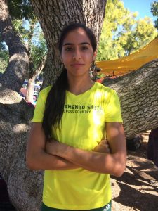 Sacramento State junior cross country runner Amy Quinones has placed first among team members in each race this season and in the top 20 overall at each event.