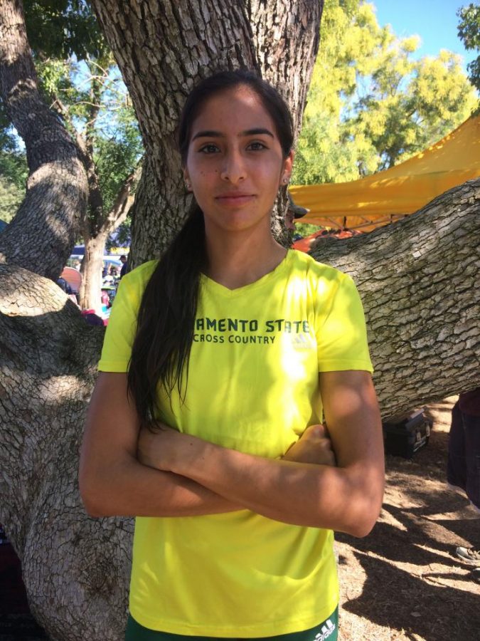 Sacramento+State+junior+cross+country+runner+Amy+Quinones+has+placed+first+among+team+members+in+each+race+this+season+and+in+the+top+20+overall+at+each+event.