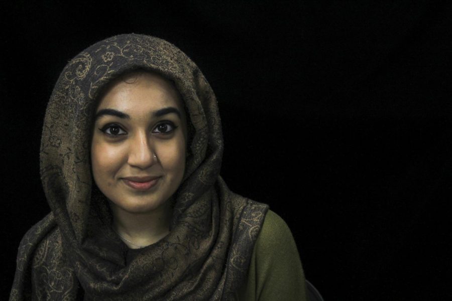Sacramento State junior Tamkinat Ahmad wears a hijab, a decision that was influenced by her volunteer service at her mosque.