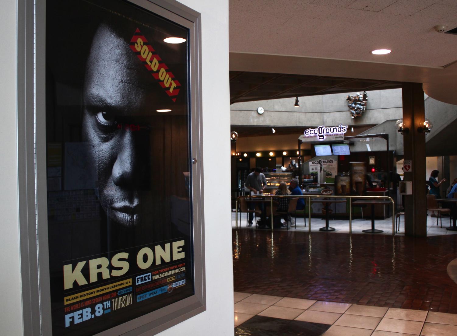 Hip-hop artist and philosopher KRS-One will give a lecture in the University Union Redwood Room on Feb. 8. The event has been sold out for weeks.