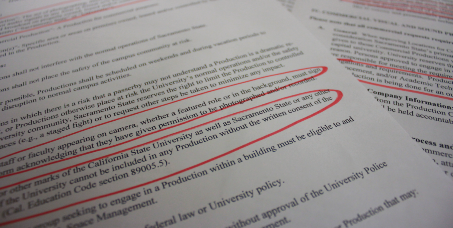 As it’s currently written, Sacramento State's policy, which was announced on Feb. 8 via SacSend, outlines rules that can apply to anyone who wishes to create visual and audio content on campus, including students filming on their smartphones, according to Student Press Law Center Senior Legal Fellow Frank LoMonte.