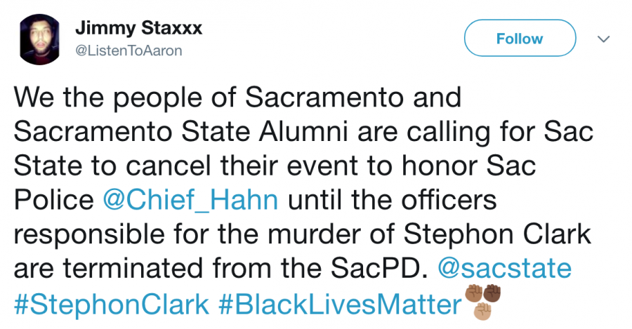 Some call for Sac State to cancel banquet honoring Sacramento Chief of Police