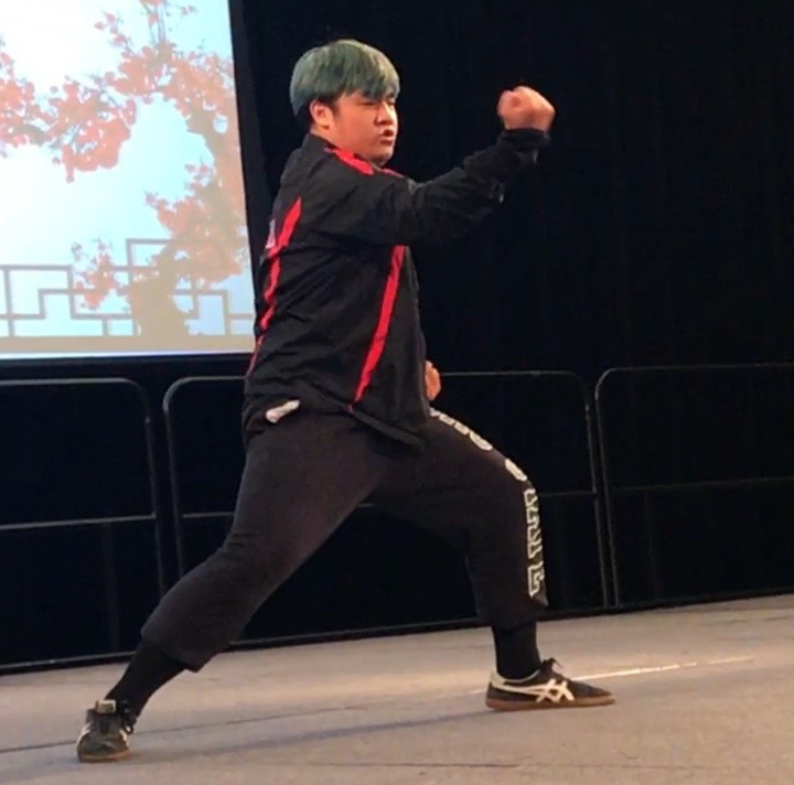 Alex Tran, president of the Sacramento State Martial Arts Club, performs at Chinese Culture Night on Sunday, April 8, 2018 in the University Ballroom. Sac States Chinese Culture Organization put on the event to spread Chinese culture.