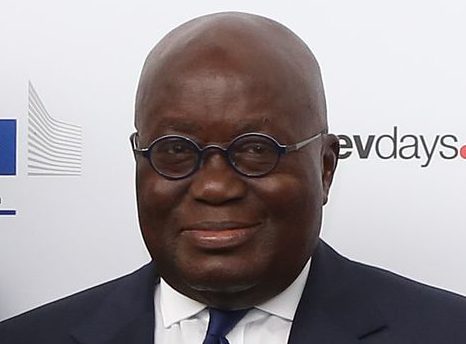 Nana Akufo-Addo poses at the European Development Days forum in Brussels on June 7, 2017. Akufo-Addo will be delivering the keynote speech at the Africa Peace Awards dinner at Sac State, despite numerous human rights concerns surrounding Ghana particularly with regard to the rights of gay, disabled and mentally ill people. 