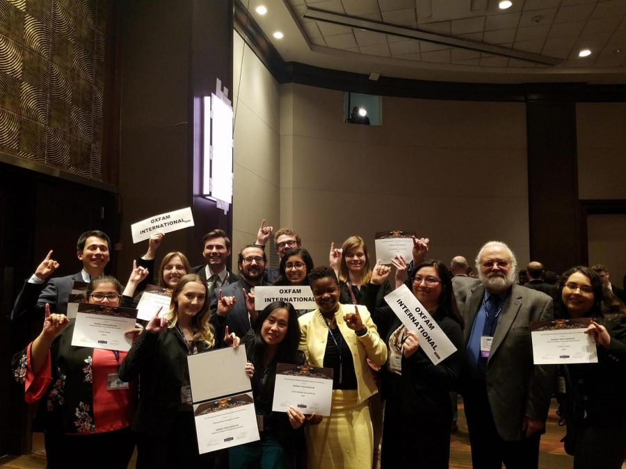 Sacramento State students represented the non-governmental organization Oxfam International at the National Model United Nations conference in New York in March. The students won nine awards during the conference, which lasted from March 18-March 22. 