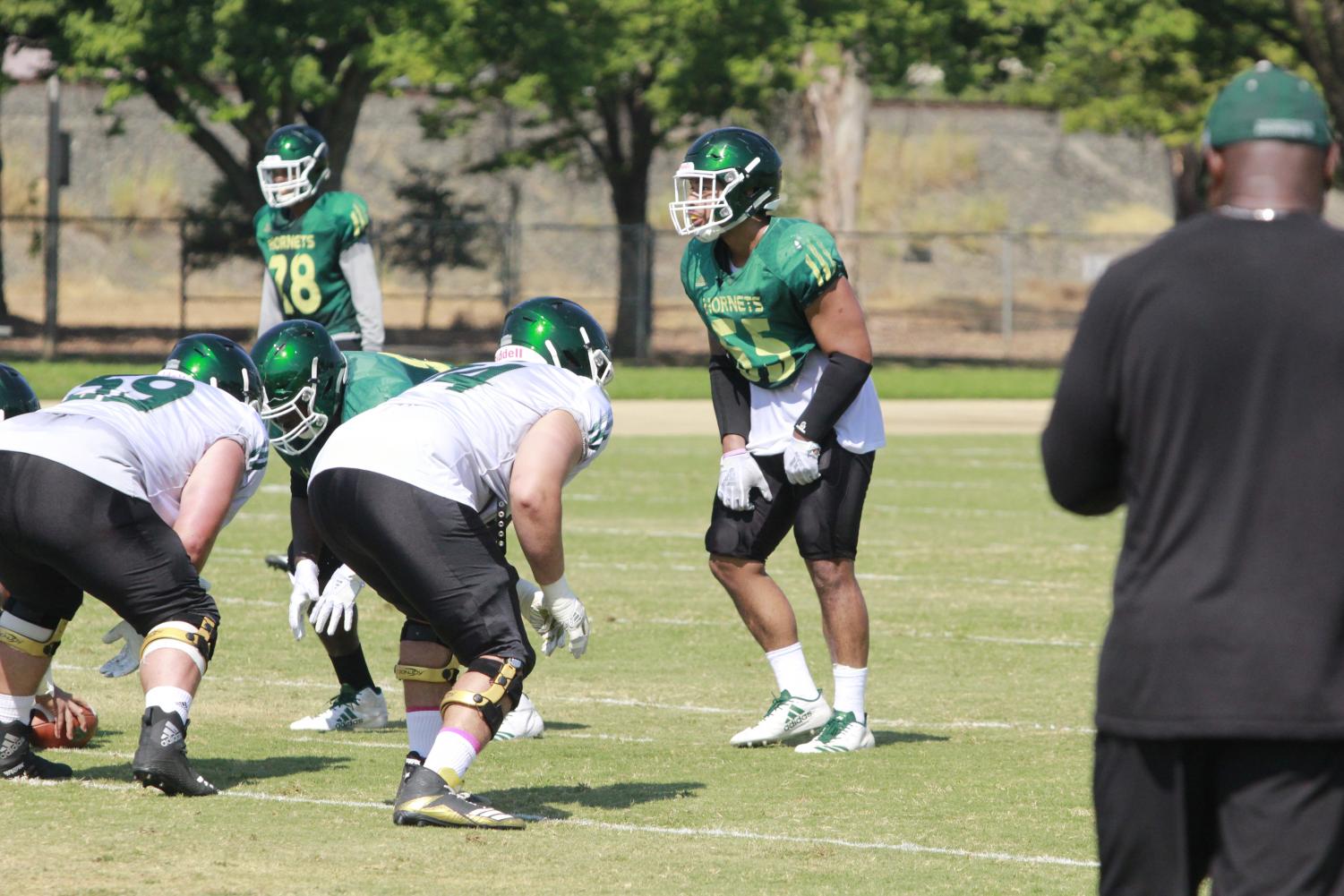 Sacramento State senior linebacker Manoah Pearson is third on the team with 26 tackles this season. The Hornets take on Cal Poly tonight at 6 p.m.