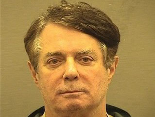 Former Trump campaign chair Paul Manaforts mugshot after being booked into the Alexandria Detention Center in Alexandria, Virginia. Manafort was found guilty on eight charges of financial fraud on Tuesday. 