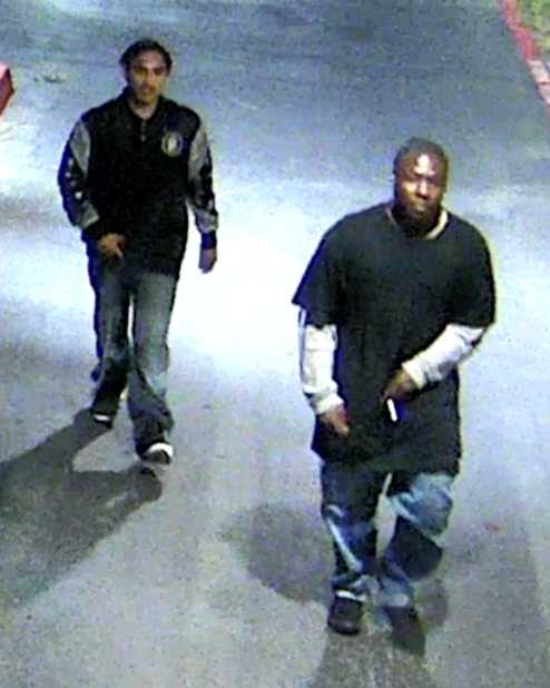 Campus police say these two suspects, seen on Sacramento State security footage, approached and assaulted students living in the residence halls. One student received minor wounds to his face and another had personal property stolen. 