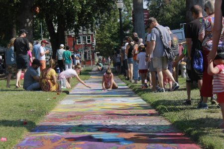 Annual chalk art festival turns sidewalks into canvases