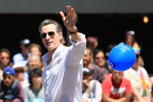 Lt. Governor Gavin Newsom at the 2014 San Francisco Pride Parade. Newsom has held the lead for the 2018 race for governor, the top of the ballot for state offices on the ballot Nov. 6. 