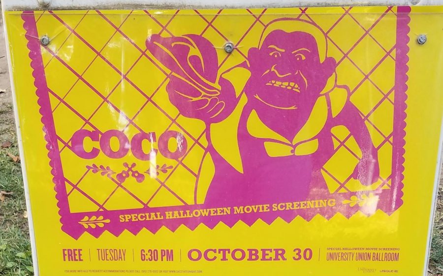 The+sign+promoting+Coco+as+a+special+Halloween+screening%2C+which+has+nothing+to+do+with+Halloween%2C+and+is+incredibly+disrespectful.