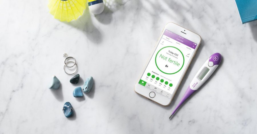 Promotional image of Natural Cycles birth control app.