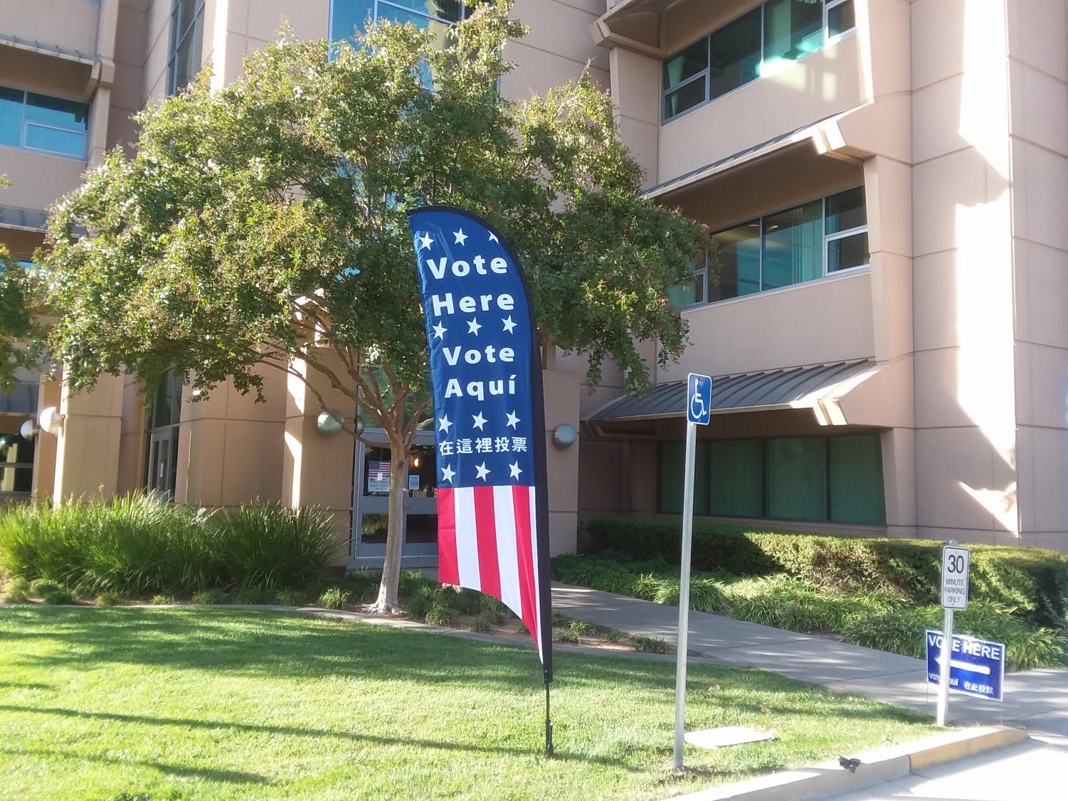 Voting center at Modoc Hall near the intersection of College Town Drive and State University Drive. Pizza to the Polls will deliver pizzas to voting locations with long lines Tuesday, Nov. 6.