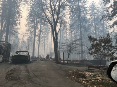 The home of Sac State criminal justice student Angelica Philpott’s cousin Justin Reinolds is pictured after it was destroyed by the Camp Fires blaze. The Butte County fire burned more than 6,000 homes, according to Cal Fire.
