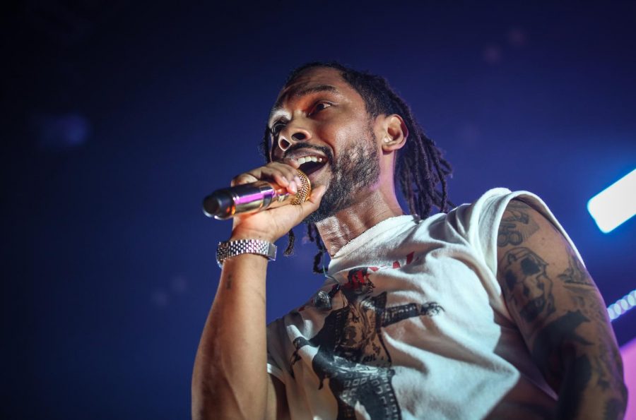 Miguel singing at the War and Leisure Tour St. Paul Palace Theatre on Mar. 2, 2018. The singer/songwriter will be headlining this years Sol Blume festival in Sacramento.