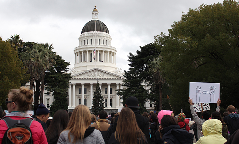 Thousand of demonstrators gathered at the California Capitol for the first Womens March in Sacramento on Saturday, Jan. 21, 2016. Womens March Sacramento 2019 will take place Saturday, Jan. 19.