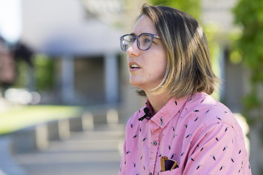 Sacramento State's victim advocate, Hailey Vincent, pictured here in 2017, confidentially handles student reports of sexual assault, offering assistance and advice on what survivors should do next. Vincent will be speaking on a panel about how the school handles Sexual Assault Monday.