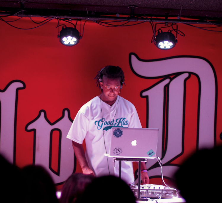 Denzel Harry DJing a concert at Holy Diver downtown for artist Bankroll Hayden. Harry joined Trill Sammy and Vince Staples on tour earlier this month. 
