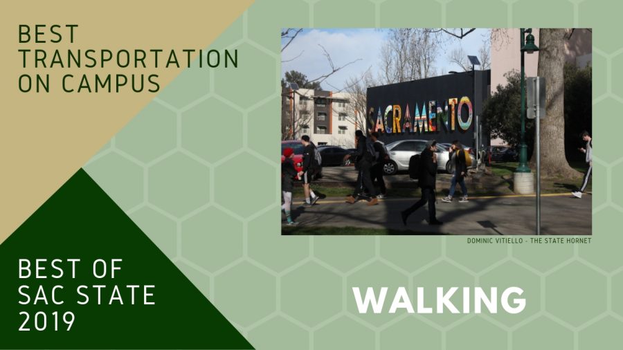 Walking voted 2019 ‘Best Transportation’ at Sac State