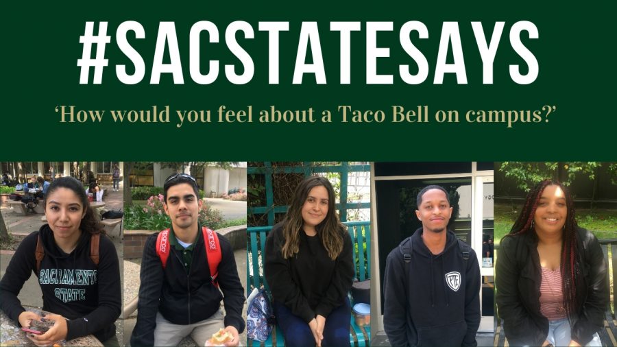 #SacStateSays: ‘How would you feel about a Taco Bell on campus?’