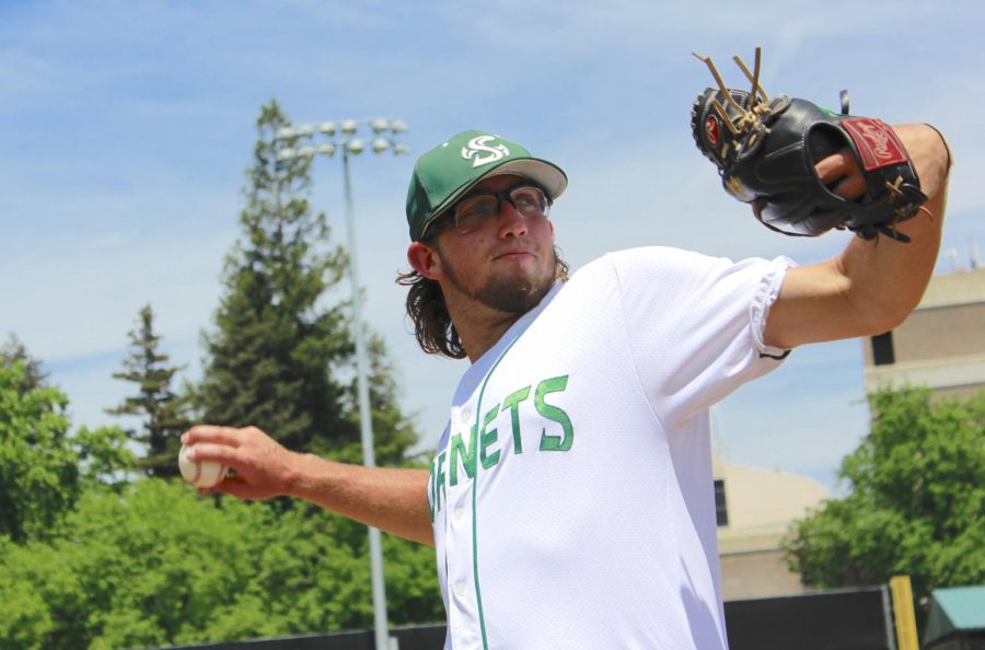 Sac+State+junior+pitcher+Austin+Roberts+was+selected+by+the+Pittsburgh+Pirates+in+the+eighth+round+of+the+2019+MLB+Draft.+Roberts+split+time+as+a+starting+and+relief+pitcher+during+his+three+seasons+at+Sac+State.