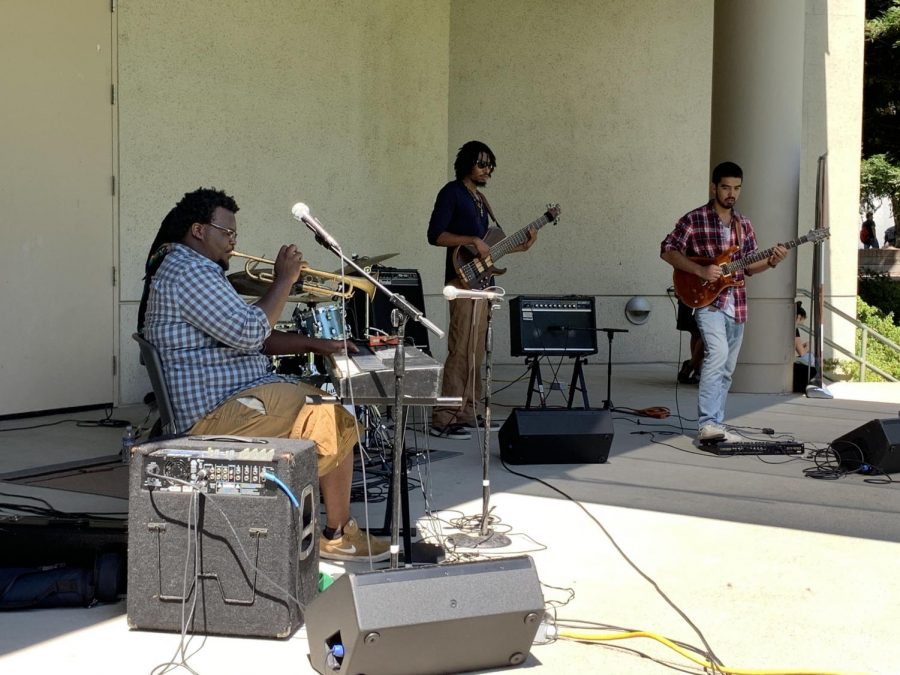 A Tribe Quarter performs at Sac State UNIQUE Programs' first Nooner of the fall semester on Wednesday, August 28. A Tribe Quartet is based out of South Sacramento and draws musical influences from bands such as Kamasi Washington and the West Coast get down. 