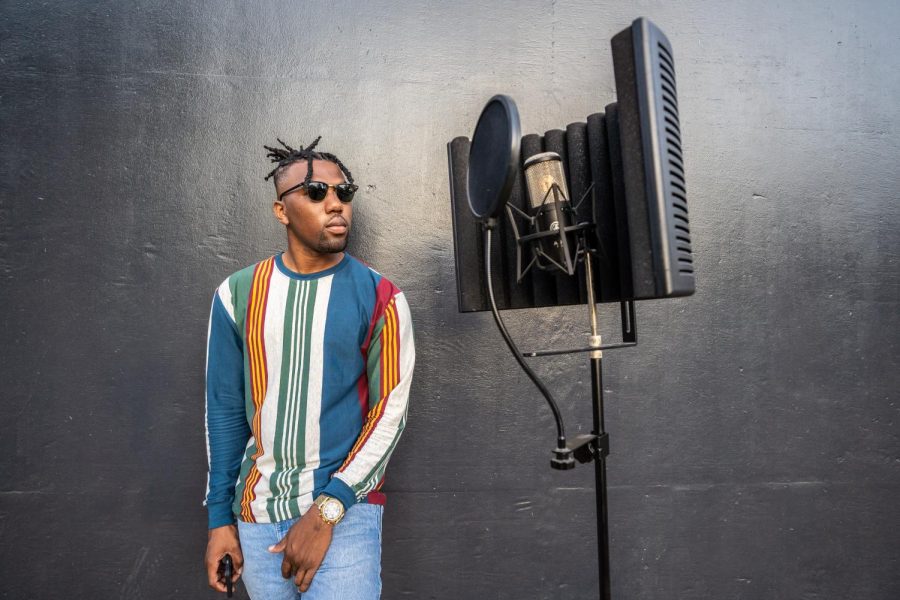 Matthew Osivwemu, who goes by Oke Junior, was photographed on Thursday, Sept. 5, at Sac State. Osivwemu is mentored by rapper and record producer Too Short, and has worked with artists such as Sage the Gemini, Nef the Pharaoh, Iamsu! and 2 Chainz.