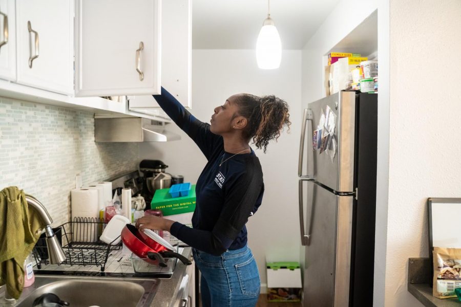 Sac State junior Jayda Preyer photographed inside her apartment Thursday, Oct. 17. Preyer is currently working with CARES to help students who are facing housing insecurities.