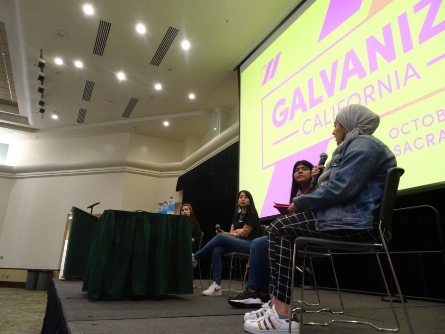 The United State of Women held Galvanize, CA at Sacramento State Saturday. The event is meant to support gender equity through coalition collaborations at the national and local level.