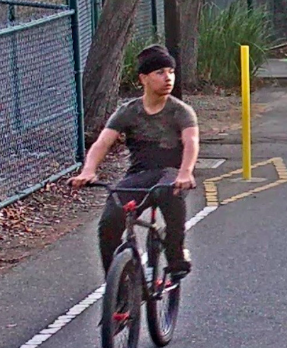 A male cyclist suspected of slapping a woman on the rear-end on two separate occasions on campus Saturday. The Sacramento State Police Department released this photo Monday in search of the suspect.