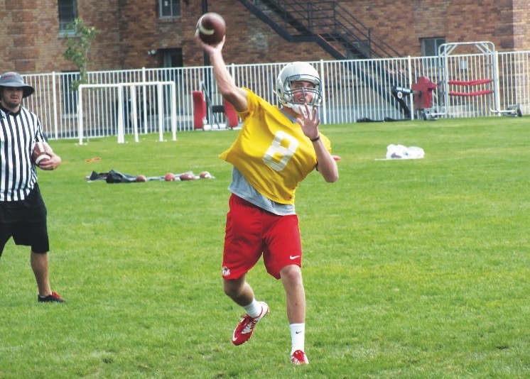 Sac State junior quarterback Kevin Thomson throws a pass with at UNLV as an underclassmen. Thomson was granted two additional years of eligibility by the NCAA during the offseason due to an injury while at UNLV.