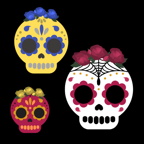 Día de los Muertos, or Day of the Dead, is a two-day celebration in Latin American countries, primarily Mexico, that honors the souls of those who have passed on from this life to the other.