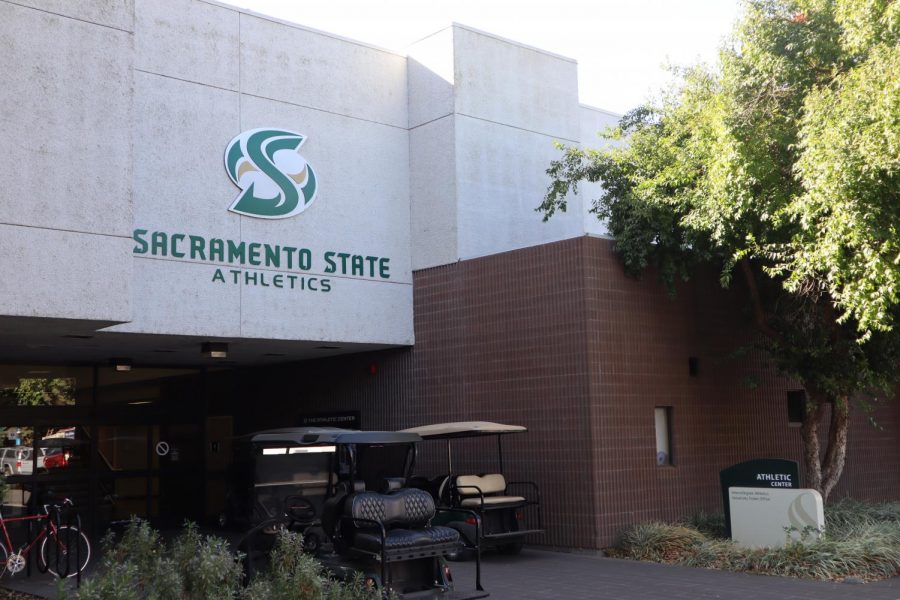 The Sacramento State Athletics building. As the Sac State football team is enjoying their best season in decades, Athletics continues to struggle with an ongoing multimillion-dollar deficit.