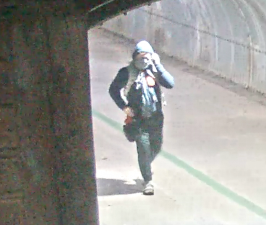 A man suspected of displaying a hunting knife and warning two students at Sac State to watch their surroundings. The Sacramento Police Department released this photo Thursday in search of the suspect. 
