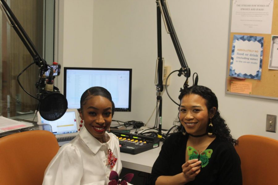 Felicity Scott hosts her radio show Behind the Butterfly with guest Celestial Thomas on March 13, 2020. Scott is the vice president of the Student Fashion Association and said she has always known she wanted to be involved in fashion. 