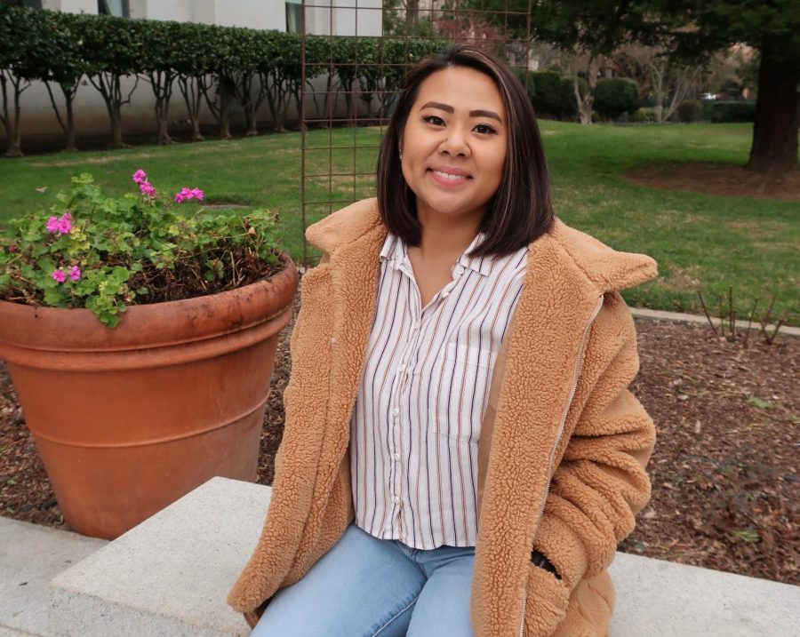 Artist Carmen Tham, a fifth year art studio major and psychology minor at Sac State graduating this Spring. Thams gallery A Deeper Look will be showcased in Kadema Hall March 2-6.