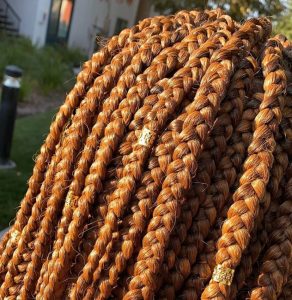 A detailed look at braid work done by fourth year student Ivie Eboigbodin. Photo courtesy of Ivie Eboigbodin.