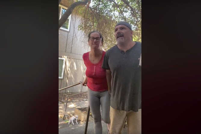 A Facebook video posted Friday, May 1 went viral, showing a Sac State professor and a woman arguing with their neighbors. The man in the video was identified as Tim Ford by university administrators.