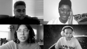 Sacramento State’s Student Social Justice and Equity Council held a student forum to start a conversation about police brutality and to share student perspectives, experiences and thoughts concerning police violence Monday, Nov. 9 via Zoom. Screenshots taken by Gerardo Zavala via Zoom. 