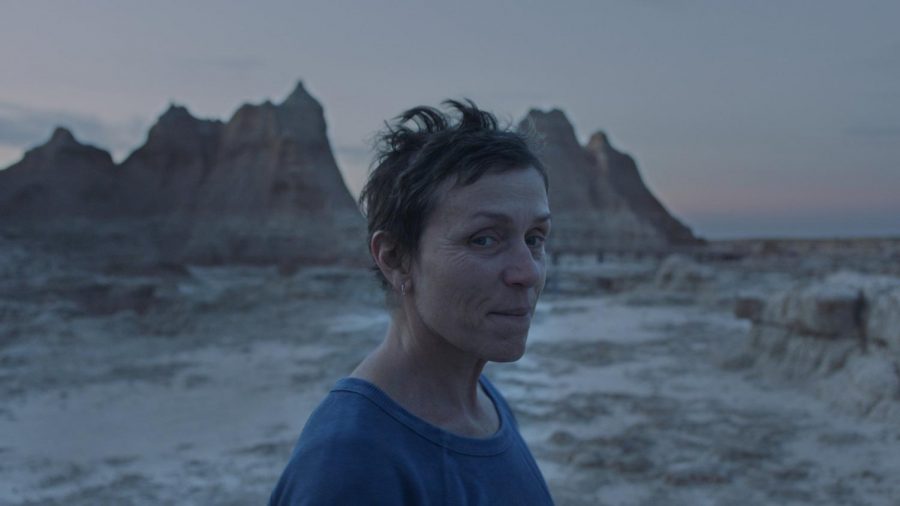 Frances+McDormand+stars+in+Nomadland%2C+one+of+the+films+Bradley+Hinkson+lists+as+the+best+of+the+year.+Photo+courtesy+of+Searchlight+Pictures.