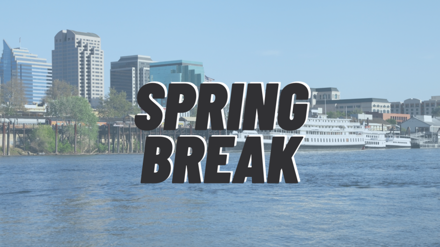 The current spring break schedule for the spring 2021 semester will remain unchanged and occur from March 22-28, according to a SacSend email from Sacramento State President Robert Nelsen. Photo in background via Canva.