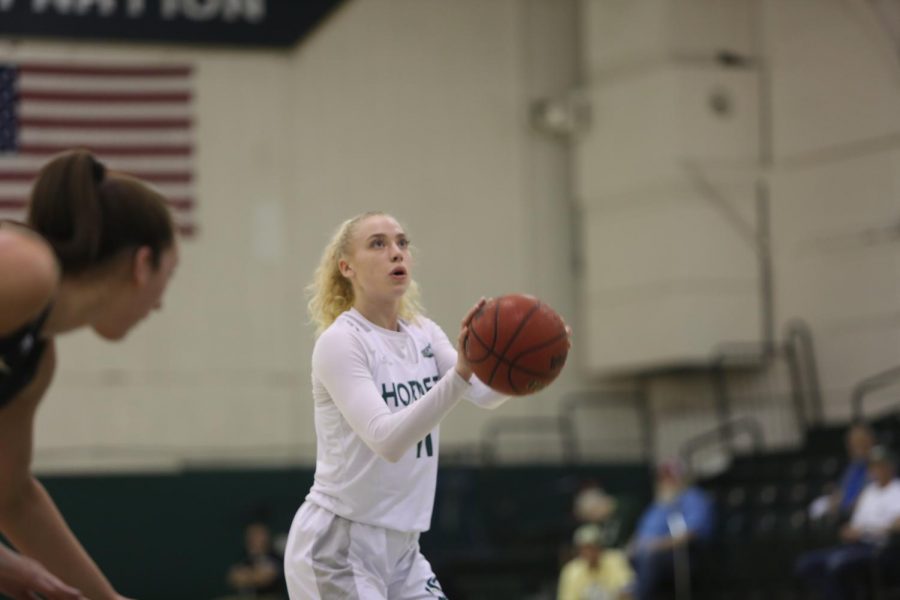 Sac+State+junior+guard+Summer+Menke+prepares+to+shoot+a+free+throw+against+Idaho+on+Saturday%2C+Feb.+22%2C+2020+at+the+Nest.+Menke+led+the+team+in+scoring+with+18+points%2C+five+rebounds+and+four+steals.%0A