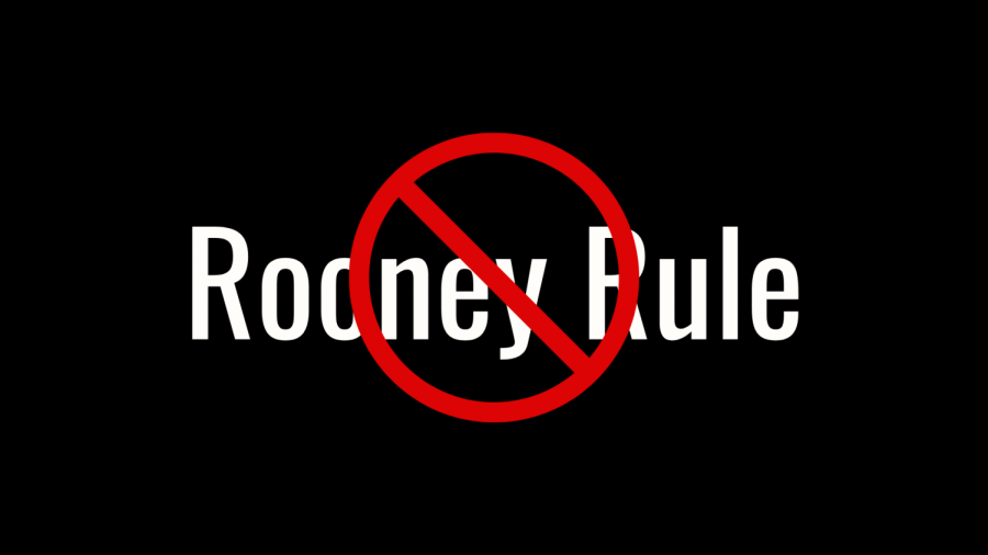 The Rooney Rule, adopted in 2003, requires all teams to interview at least one minority candidate for open coaching and executive positions, but has led to no significant change in the hiring of minority NFL coaches and executives. Copy editor Jordan Parker says that it was a good concept that has gotten the league nowhere in terms of addressing systemic racism.